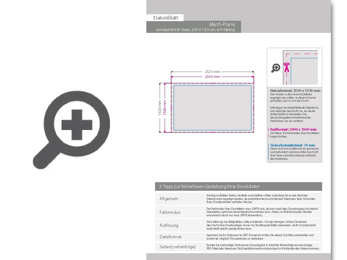 Product Bild hochwertige_mesh-plane_250_x_150_cm__4_0-farbig_bedruckt__ums__umt_+___sen_im_abstand_von_50_cm_rundum