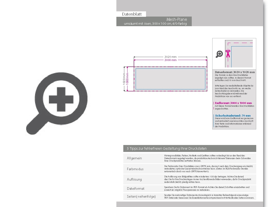 Product Bild hochwertige_mesh-plane_300_x_100_cm__4_0-farbig_bedruckt__ums__umt_+___sen_im_abstand_von_50_cm_rundum